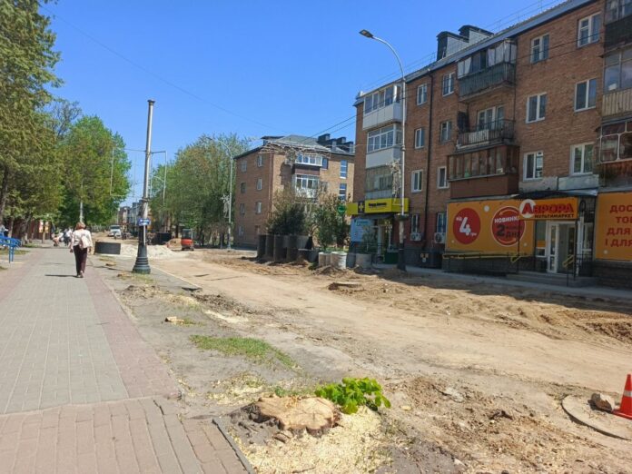 Майже 100 дерев зріжуть у межах реконструкції вулиці Енергетиків у Бучі