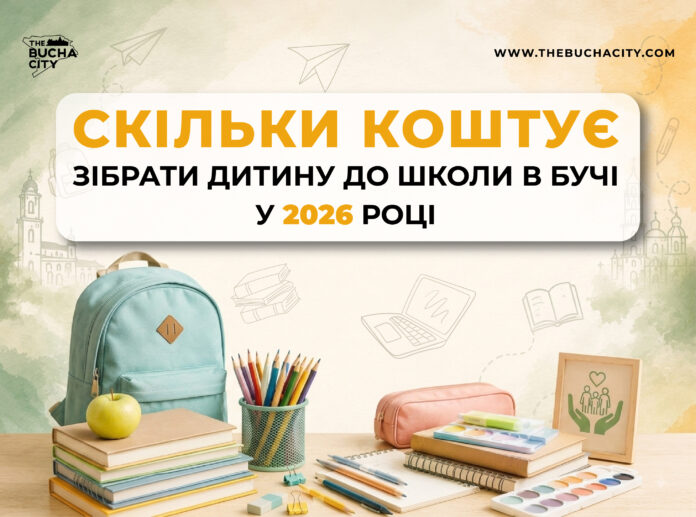 Скільки коштує зібрати дитину до школи в Бучі у 2026 році