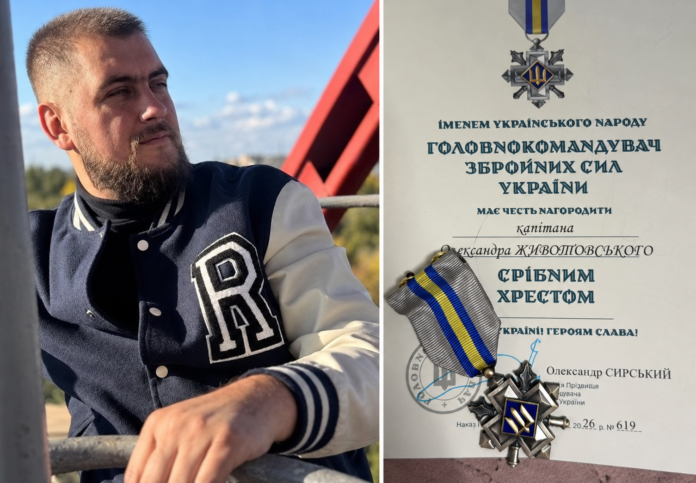 Бучанець Олександр Животовський отримав відзнаку «Срібний хрест»