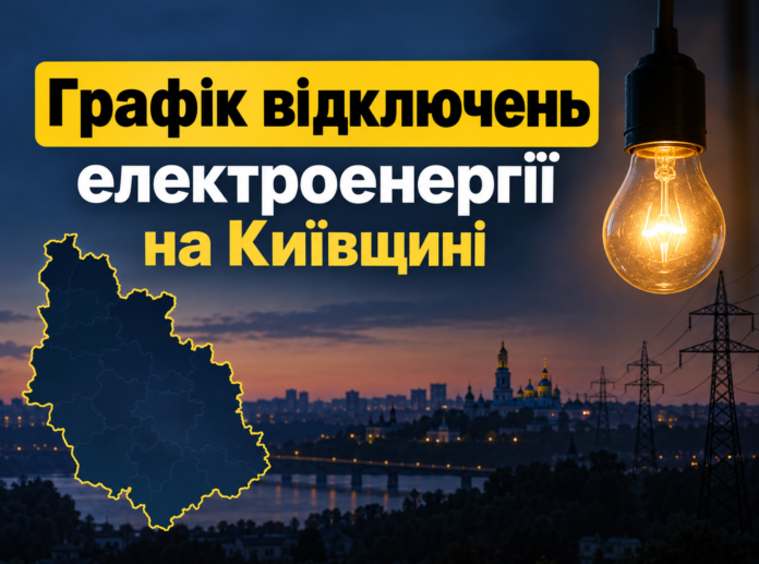 Графік відключень електроенергії на Київщині 7 жовтня